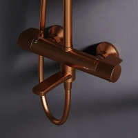 Душевая стойка AM.PM X-Joy F0785A544 розовое золото