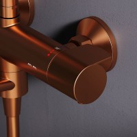 Душевая стойка AM.PM X-Joy F0785A544 розовое золото