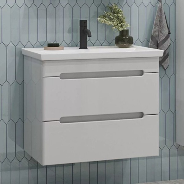 Тумба под раковину SanStar Адель 70 подвесная, белая