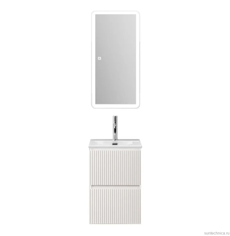 Мебель для ванной комнаты BelBagno Uno-mini 40 подвесная, 2 ящика, bianco opaco