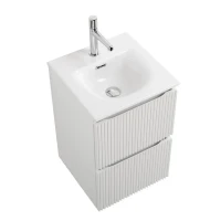 Мебель для ванной комнаты BelBagno Uno-mini 40 подвесная, 2 ящика, bianco opaco