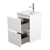 Мебель для ванной комнаты BelBagno Uno-mini 40 подвесная, 2 ящика, bianco opaco