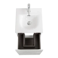 Мебель для ванной комнаты BelBagno Uno-mini 40 подвесная, 2 ящика, bianco opaco