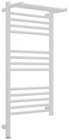 Полотенцесушитель электрический Сунержа Богема 3.1 30-6006-8040 90x45 см, подключение слева, матовый белый, лесенка, с полкой