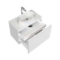 Мебель для ванной комнаты Grossman Кристалл 80 подвесная, белый глянец