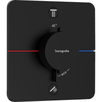Термостатический смеситель встраиваемый Hansgrohe ShowerSelect Comfort Q 15583670 С ВНУТРЕННЕЙ ЧАСТЬЮ, черный матовый