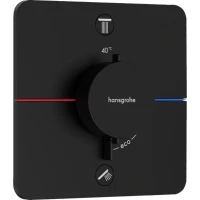 Термостатический смеситель встраиваемый Hansgrohe ShowerSelect Comfort Q 15583670 С ВНУТРЕННЕЙ ЧАСТЬЮ, черный матовый