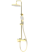 Душевая стойка Haiba HB24726-5 с термостатом, золото