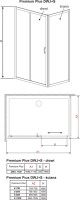 Душевой уголок Radaway Premium Plus DWJ+S 110x75 прозрачное стекло