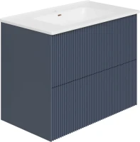 Тумба под раковину La Fenice TERRA Twin Blu Grigio синяя матовая 80 см