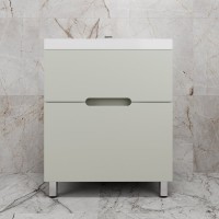 Тумба с раковиной Style Line Матис 70 напольная, олива