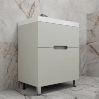 Тумба с раковиной Style Line Матис 70 напольная, олива