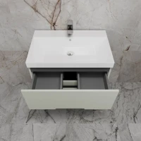 Тумба с раковиной Style Line Матис 70 напольная, олива