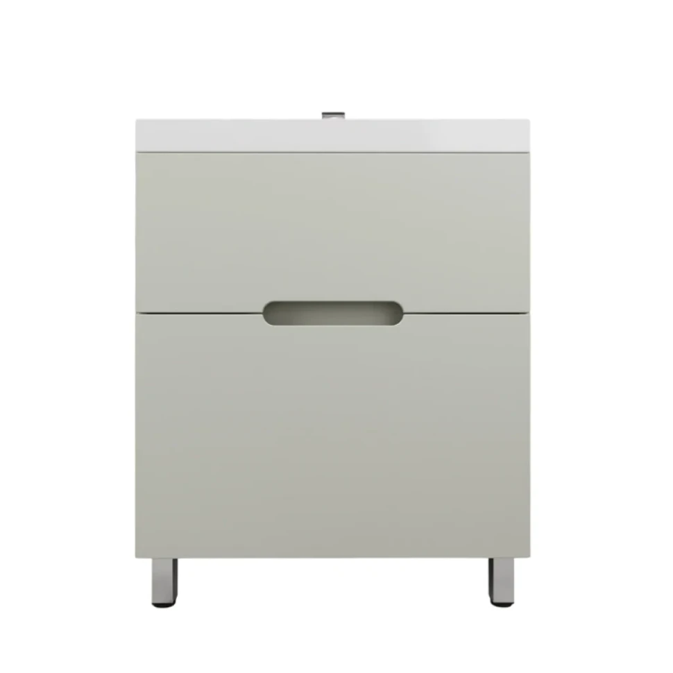 Тумба с раковиной Style Line Матис 70 напольная, олива