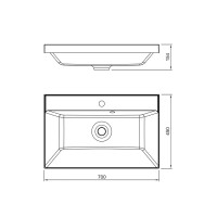 Тумба с раковиной Style Line Матис 70 напольная, олива