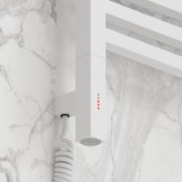 Полотенцесушитель электрический Сунержа Модус 3.1 30-5900-6040 70x45 см, подключение слева, матовый белый, лесенка