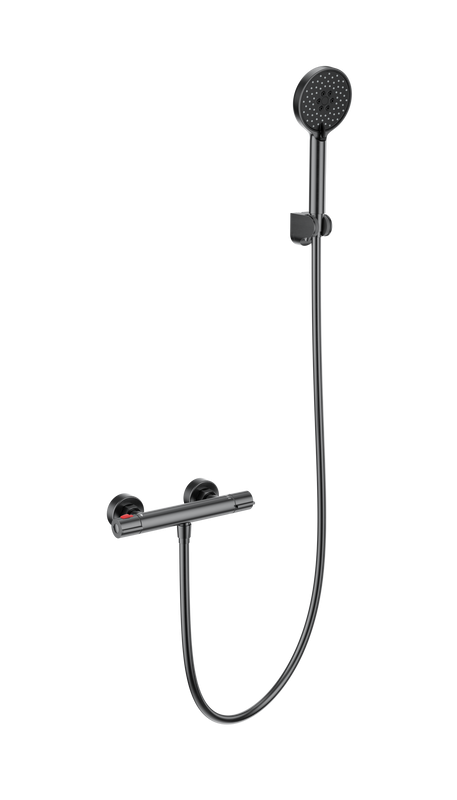 Термостатический смеситель Wonzon & Woghand Inn WW-B2063-A-BGG темный графит