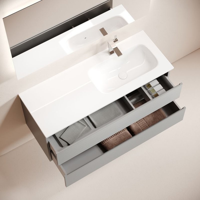 Тумба для ванной подвесная Sancos Folk правая 1195х445х500, FL120RES