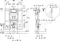Система инсталляции для унитазов Geberit Duofix 111.375.00.5