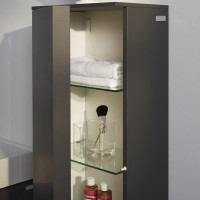 Шкаф пенал для ванной Laufen Kartell by Laufen 4.0828.7.033.642.1 L, шиферный