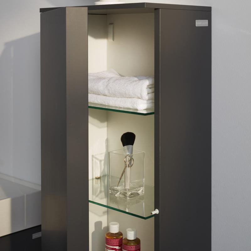 Шкаф пенал для ванной Laufen Kartell by Laufen 4.0828.7.033.642.1 L, шиферный