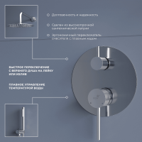 Душевой комплект RGW Shower Panels SP-55 С ВНУТРЕННЕЙ ЧАСТЬЮ, хром