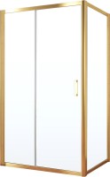 Душевой уголок Vegas Glass ZP+ZPV Tur Novo 100*90 09 01 профиль золото, стекло прозрачное