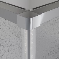 Душевой уголок Niagara Nova NG-3623-34 90x90, профиль хром, стекло шиншилла