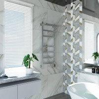 Полотенцесушитель электрический Grota Tela 430х1200 NM EL 120x45 см, подключение справа, слева, скрытое подключение справа, матовый хром, лесенка, с полкой