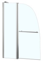 Шторка на ванну Azario BOSTON 142ТВ AZ-142TB 100 см, с поручнем