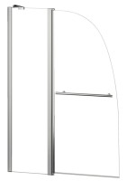 Шторка на ванну Azario BOSTON 142ТВ AZ-142TB 100 см, с поручнем