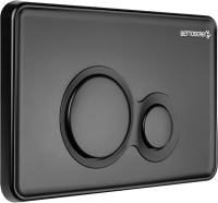 Комплект Инсталляция BETTOSERB Sava Fix Slim 40006456 + Кнопка Twin 40006459 цвет матовый черный