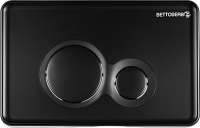 Комплект Инсталляция BETTOSERB Sava Fix Slim 40006456 + Кнопка Twin 40006459 цвет матовый черный