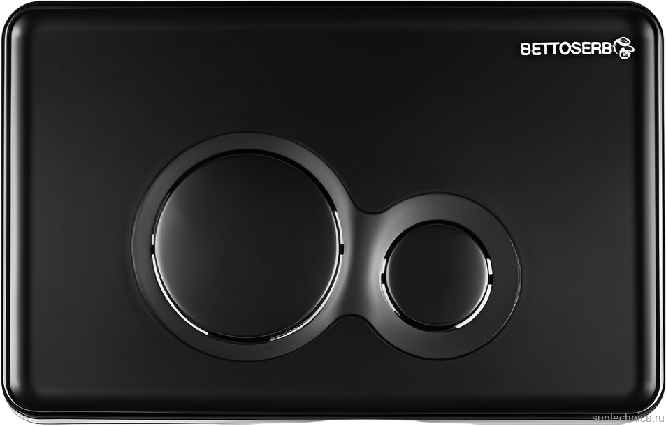 Комплект Инсталляция BETTOSERB Sava Fix Slim 40006456 + Кнопка Twin 40006459 цвет матовый черный