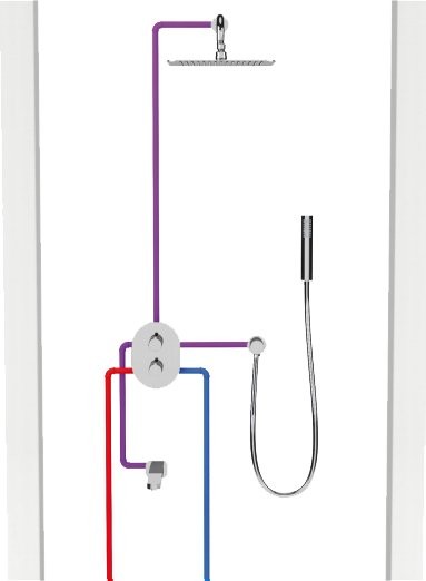 Термостатический смеситель встраиваемый Ravak Chrome CR 067.00