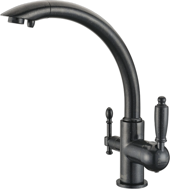 Смеситель для кухни Zorg Clean Water ZR 314 YF-33 черный металл