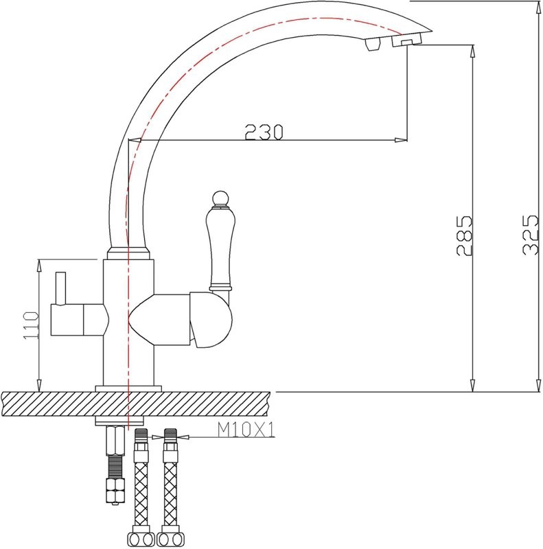 Смеситель для кухни Zorg Clean Water ZR 314 YF-33 черный металл