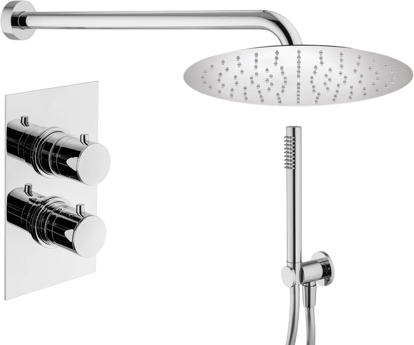 Душевой комплект Plumberia Selection Ixo KITXOT18QCRKING С ВНУТРЕННЕЙ ЧАСТЬЮ, хром