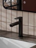 Смеситель для раковины Agger Sweet A2702144 черный матовый