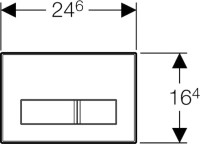 Кнопка смыва Vincea VFP-002MB матовая черная