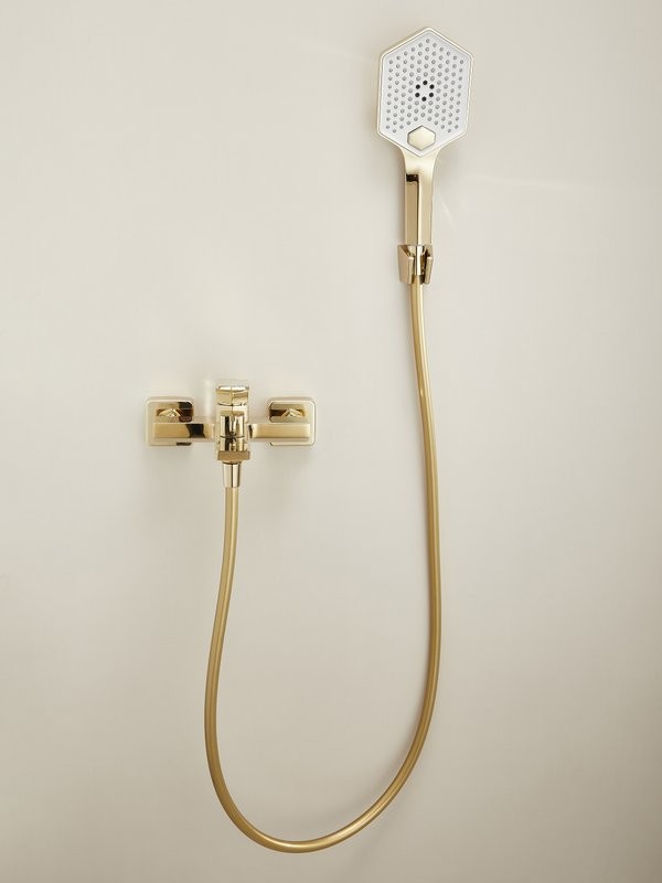 Смеситель для ванны с душем Haiba HB60726-5 золото