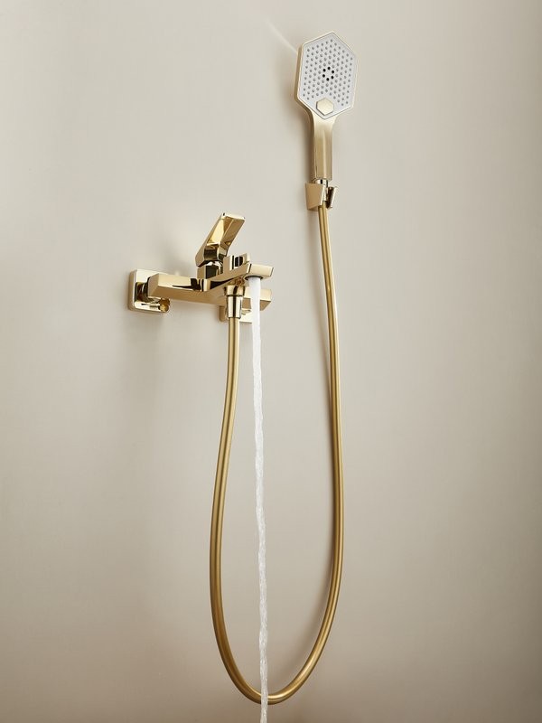 Смеситель для ванны с душем Haiba HB60726-5 золото
