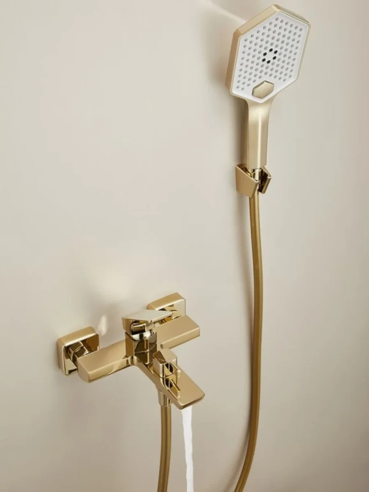 Смеситель для ванны с душем Haiba HB60726-5 золото