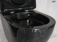 Унитаз подвесной GID Convexo Bs2198 безободковый, с микролифтом, под глянцевый камень