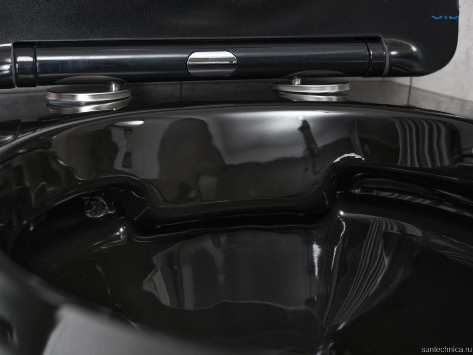 Унитаз подвесной GID Convexo Bs2198 безободковый, с микролифтом, под глянцевый камень