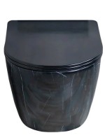 Унитаз подвесной GID Convexo Bs2198 безободковый, с микролифтом, под глянцевый камень