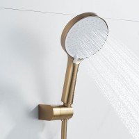 Смеситель для душа с лейкой Shevanik S4716G, золотой сатин