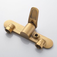 Смеситель для душа с лейкой Shevanik S4716G, золотой сатин