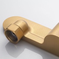 Смеситель для душа с лейкой Shevanik S4716G, золотой сатин