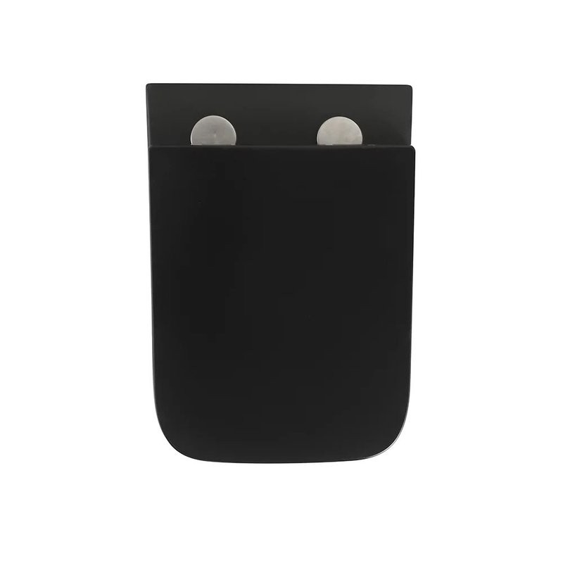 Унитаз подвесной Veconi Pulo VPU-51TB безободковый, с микролифтом, матовый черный